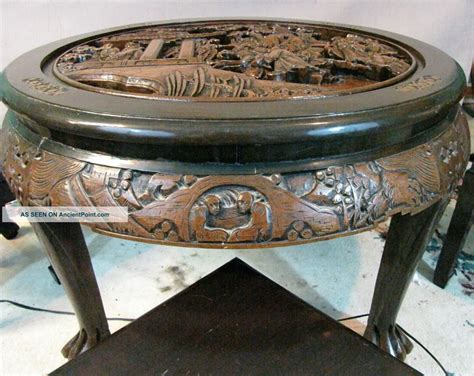 Japanese tea table with sliding doors. Chinese Carved Chair | Chinese Hand Carved Wood Tea ...