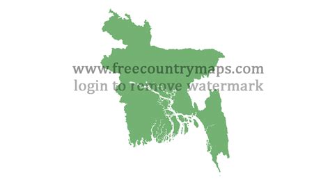 Blank Map Of Bangladesh Free  Png And Vector Blank Maps