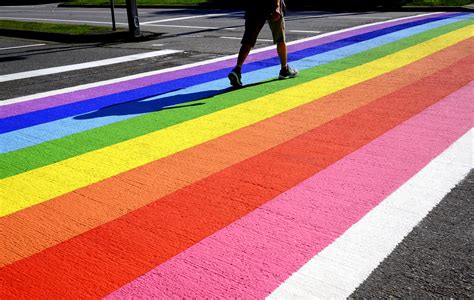 Rainbow Crosswalk At Minoru Boulevard Richmond Blackrock Careers