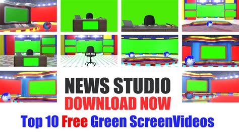 Download Free Green Screen Virtual Studio News Desk Mtc Tutorials