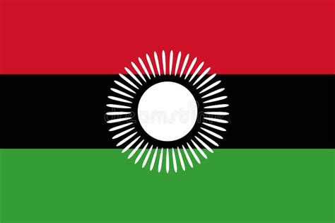 Bandeira Nacional Malawi Ilustração Do Vetor Ilustração De Africano
