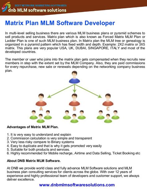 Dmlm0007 Matrix Plan Mlm Software Developer 2016 03 16