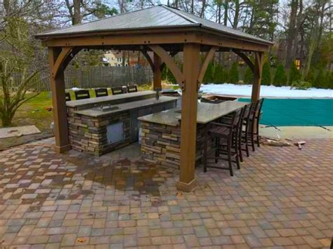 These 10 Outdoor Kitchens Will Blow You Away 🧑‍🍳 Yardistry Structures Gazebos Pavilions