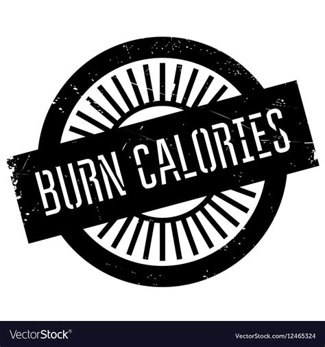 Burn Calories Stamp Royalty Free Vector Image Vectorstock