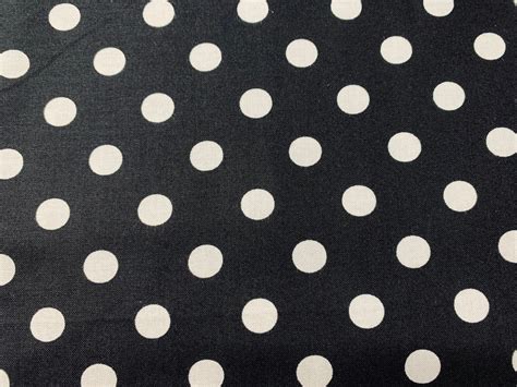 Black White Polka Dot Fabric 1 2 Yard Of A 44 Wide 100 Etsy