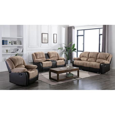 These adjustable couches, chairs and sectionals bring an extra level of comfort to any living room, home movie theater or lounge. Winston Porter Perrysburg 3 Piece Leather Reclining Living ...