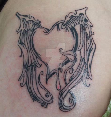 Winged Heart Tattoo By Razorcookie On Deviantart