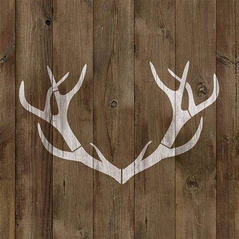 Deer Antlers Stencil Reusable Diy Craft Stencils Of A Deer Etsy