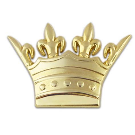 Large Silver Rhinestone Crown Pin Pinmart