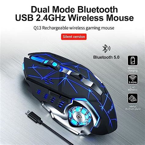 Atrasee Dual Mode Wireless Bluetooth Gaming Mouse