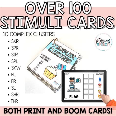 Complex Clusters For Speech Therapy Complexity Approach — Playing