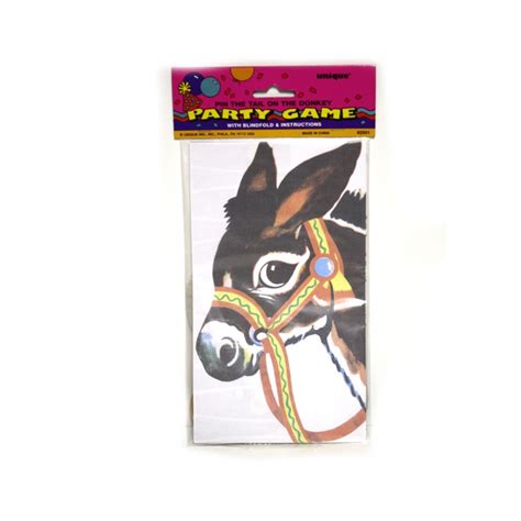 Party Game Pin The Tail On The Donkey Party Favours Party