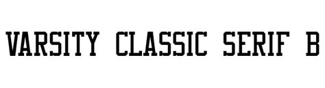 Varsity Classic Serif B Font