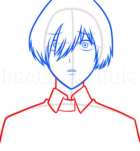 How To Draw Touka From Tokyo Ghoul Step By Step Drawing Guide By