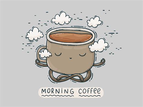 Morning Coffee Coffee Cartoon Good Morning Cartoon Coffee Illustration