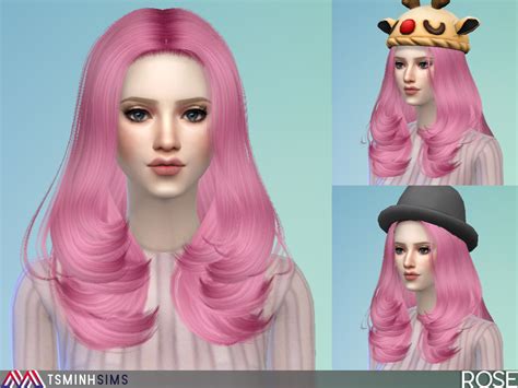 Rose Hair 43 New Meshes 30 Colors 18 — Tsminhsims