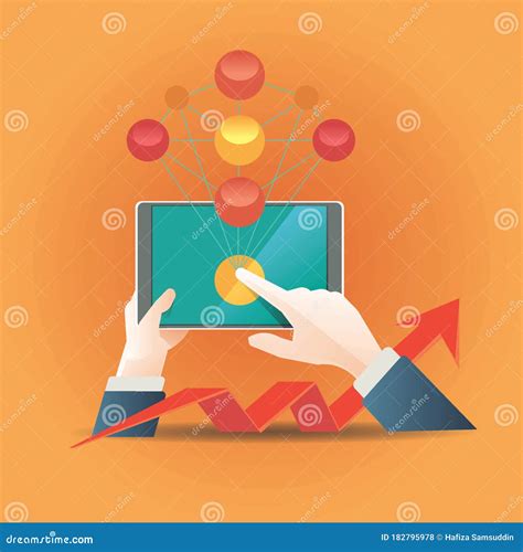 Hand Presenting Business Module Concept Stock Vector Illustration Of