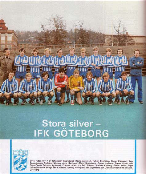 La fondazione dell'ifk göteborg fu un importantissimo evento calcistico per la città di göteborg, dato che fino ad allora l'altro club cittadino, l'örgryte is, aveva dominato la scena sia cittadina che nazionale: IFK Göteborg 1979