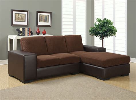 Dark Brown Corduroybrown Sofa Sectional From Monarch 8200bb