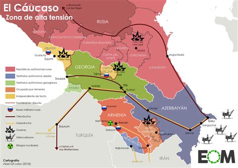 Los Conflictos Del Cáucaso Mapas De El Orden Mundial Eom