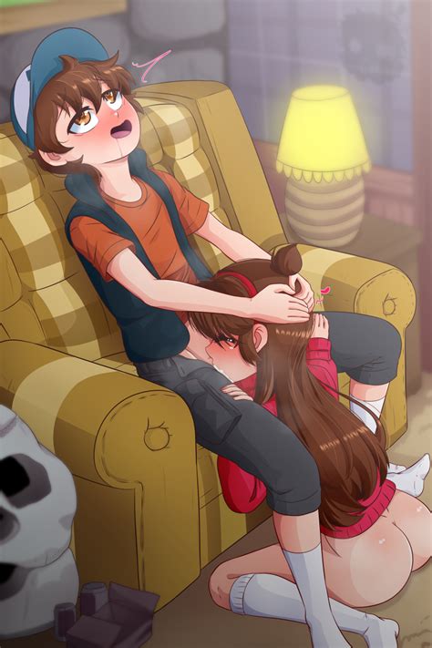 El Chasconsito Dipper Pines Mabel Pines Gravity Falls Absurdres Highres Boy Girl Ass