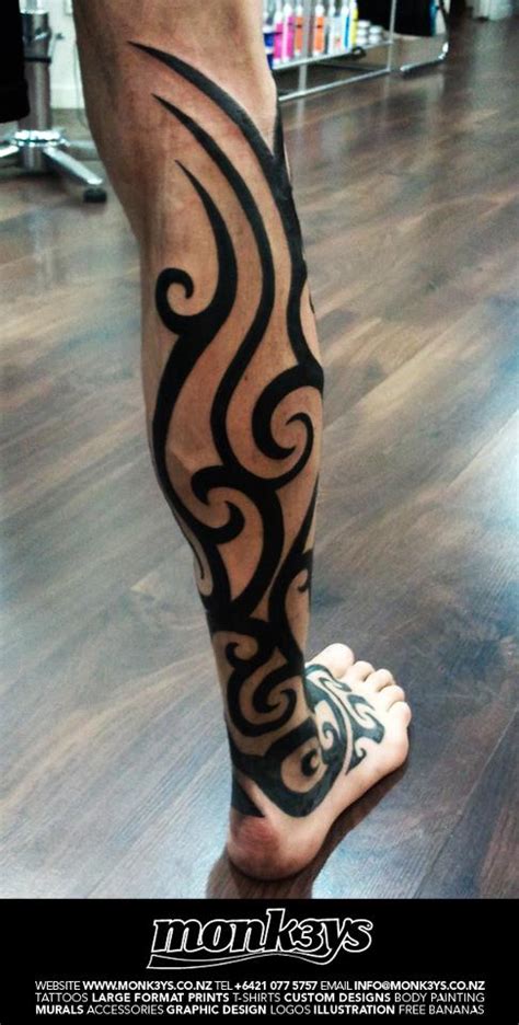 22 best tribal leg tattoos