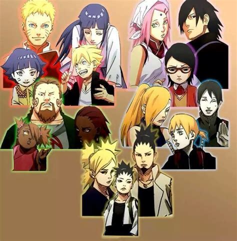 Naruto Married Couples And Their Kids Naruto Anime Awesome Anime