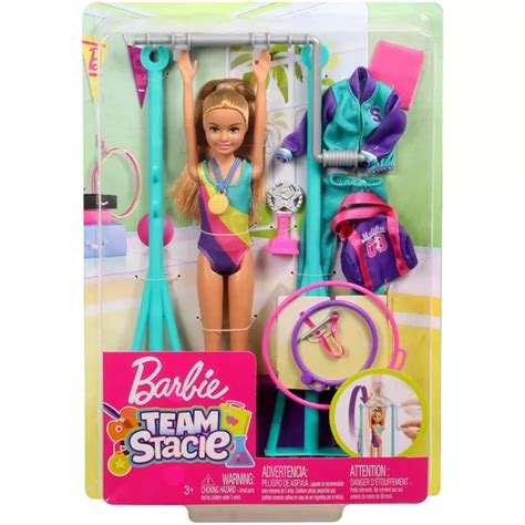 barbie team stacie doll gymnastics playset with accessories barbie barbie toys barbie sets