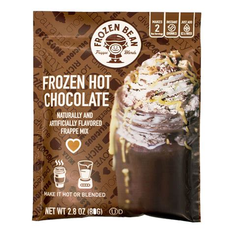 The Frozen Bean Frozen Hot Chocolate Frappe Mix 12 Pack 28 Oz Bags