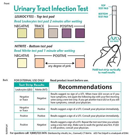Azo Test Strips Urinary Tract Infection Test Accurate Results In Minutes Clinically