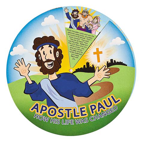 “journey Of Paul” Story Wheels Bible Crafts