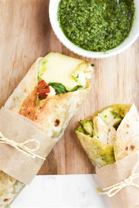 Pesto Chicken Wraps Light Easy And Healthy Cole In The Kitchen