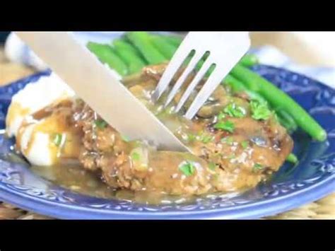 It's basically seasoned hamburger patties formed into the shape of steaks. The Very Best Salisbury Steak Recipe // Video - The ...