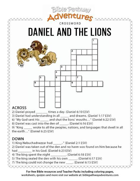 Book Of Daniel Worksheets