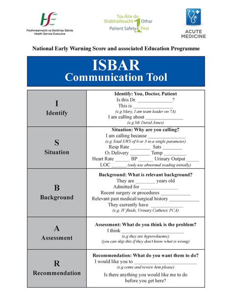 News Isbar Communication Tool Isbar Communication Tool I Identify
