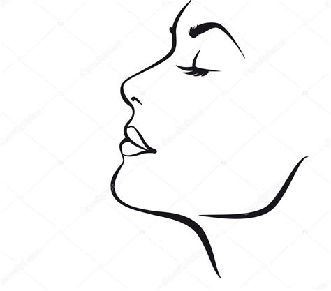 Woman Face Side View Vector African American Woman Face Profile