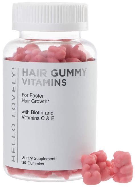 Hello Lovely Hair Gummy Vitamins For Faster Stronger Healthier Hair