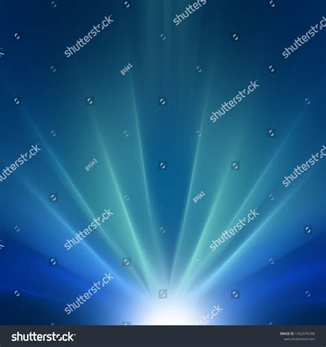 Blue Sun Rays Background Stock Illustration 1352576798 Shutterstock