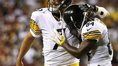 Pit Was Grades Roethlisberger Brown Connection Fuels Steelers Win