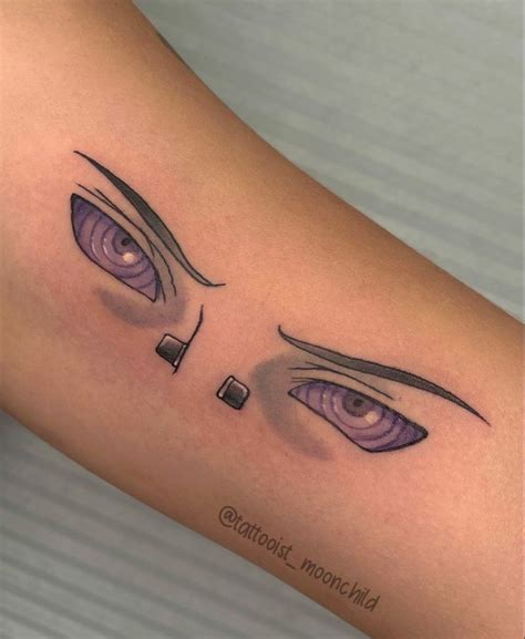 Pain Rinnegan Eyes Tattoo Naruto Shippuden Anime 🍥 Otaku Moonchild 愛