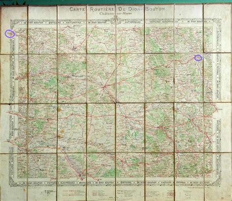 This Pre Ww1 Map I Found Including Soissons And Verdun Which I Circled