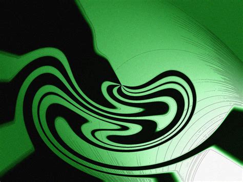 46 Green Swirl Wallpaper