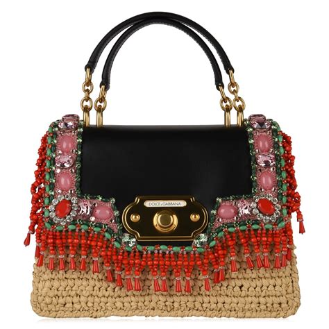 Dolce And Gabbana Womens Welcome Embroidery Bag Shoulder Bags
