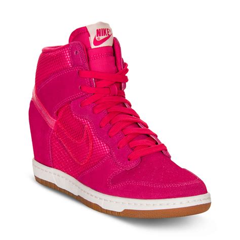 Nike Dunk Sky Hi Sneakers In Pink Pink Force Lyst