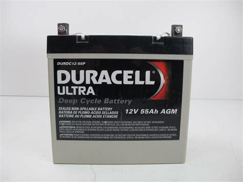 Duracell Ultra Deep Cycle Battery Durdc12 55p 12v 55ah Agm Ebay