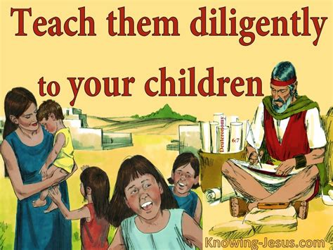 Deuteronomy 67 Teach Them Dilligently To Your Sons Red