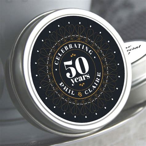 50th Anniversary Mint Tin Favors 50th Anniversary Favors 50th