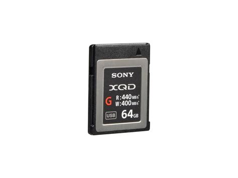 Sony G Series 64gb Xqd Memory Card 400mbs Write Speed 440mbs Read