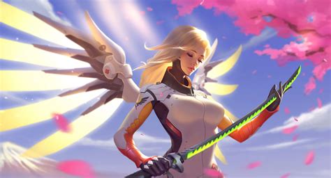 overwatch mercy animated live wallpaper 1600x865 download hd wallpaper wallpapertip