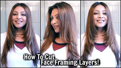 How To Cut Face Framing Layers At Home │ Diy Long Layered Haircut